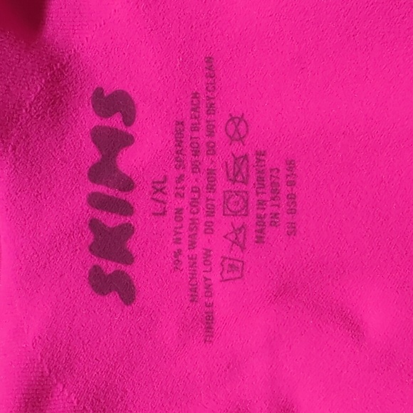 Skims Sculpting Bodysuit Brief With Snaps in Flamingo Pink - Picture 8 of 9